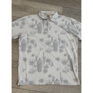 Ping Karsten Golf Polo Desert Cactus All Over Print Pattern Mens Large Stretch